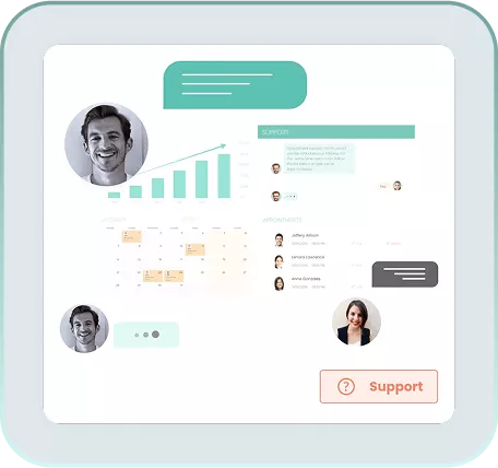 Heally automated patient engagement and treatment upsell